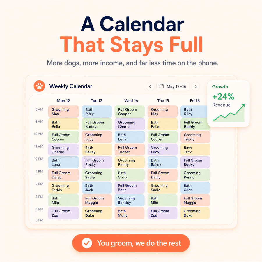 A full grooming calendar